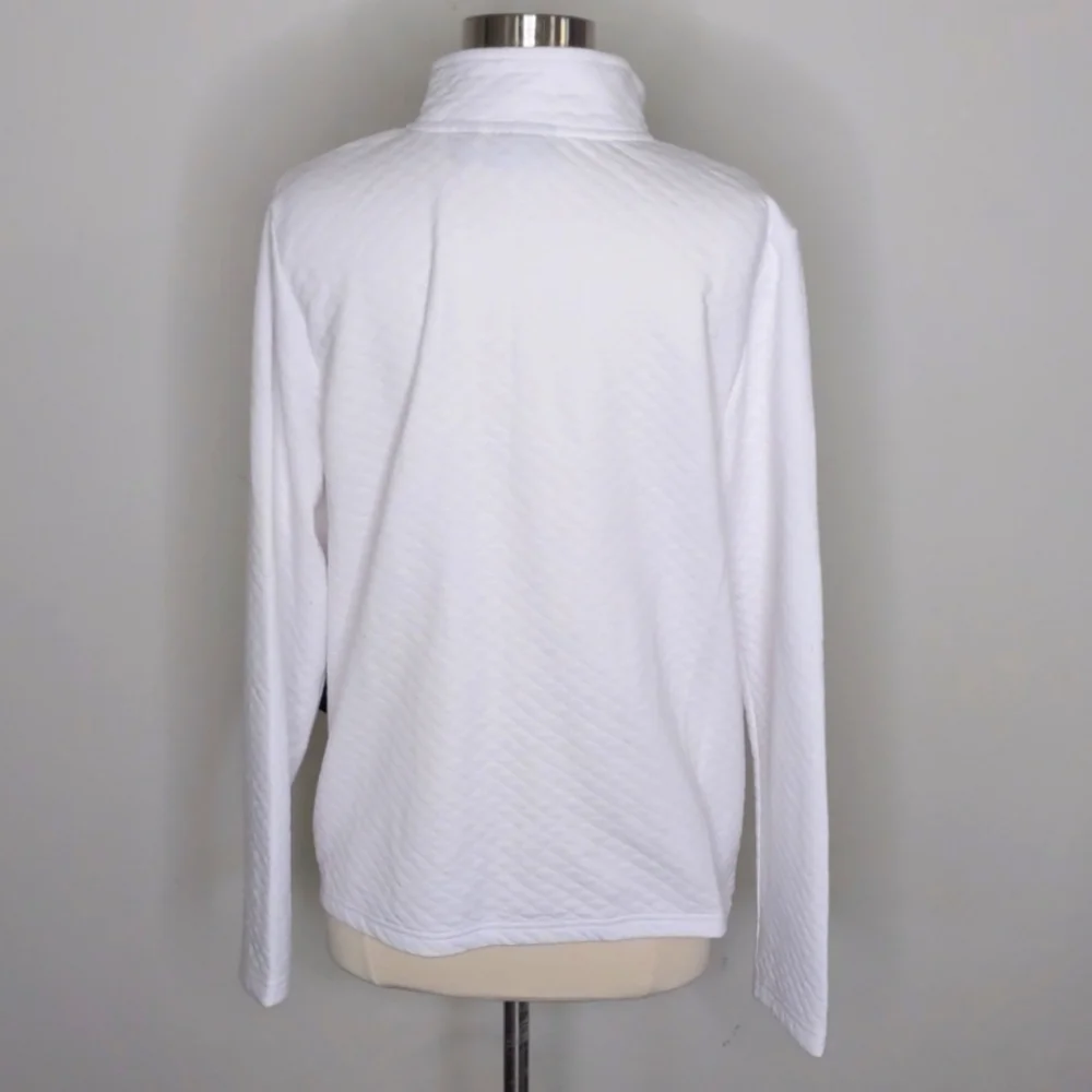 Onque Casual White Sweater Size Large